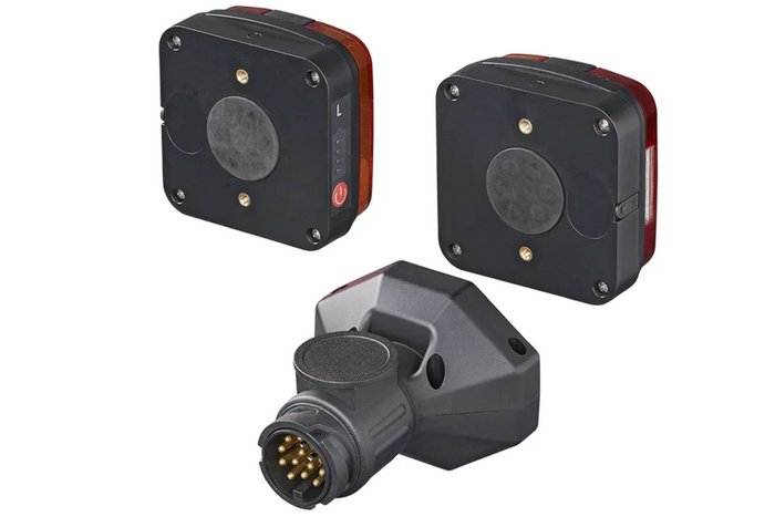 Luces traseras LED ProPlus de 13 pines, 4 funciones (izquierda + derecha), magnéticas, Bluetooth.