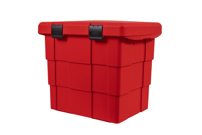 Caja PITBOX DAKEN 86014 para materiales a granel, contenedor para arena y sal de carretera, 655 x 570 x 520 mm, 108,5 l