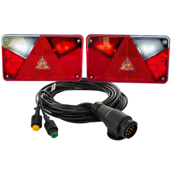 Luces traseras LED ASPÖCK + arnés MANTES de 7 m y 13 pines