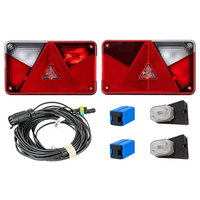 Juego de luces: luces traseras ASPÖCK MULTIPOINT V + luces laterales ASPÖCK FLEXIPOINT I + arnés MANTES 7m 7-PIN