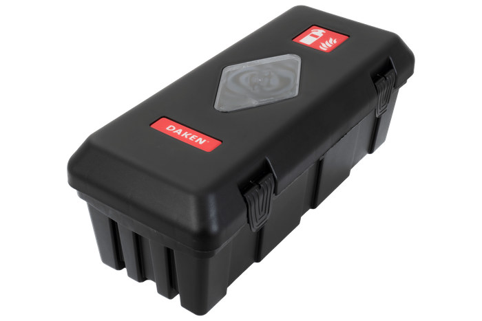 Caja extintora 9kg DAKEN 82010 ADAMANT 671x310x247mm negra