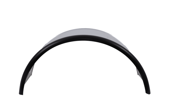 Guardabarros doble para remolque de 15-16" DOMAR DK7115, paso de rueda de 880/400 mm, metálico con borde de goma.