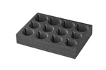 Soporte para vasos y tazas ProPlus 761472 para caravana, de espuma rígida, con capacidad para 12 vasos.