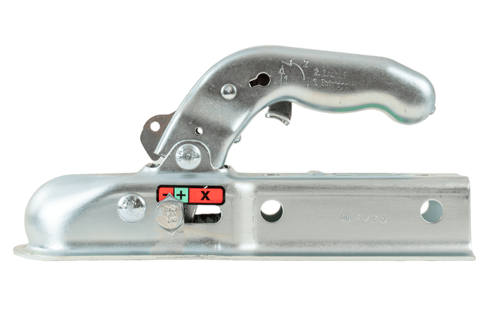 Enganche de bola KNOTT K7.5-G para remolque de 750 kg con barra de tiro cuadrada de 45 mm