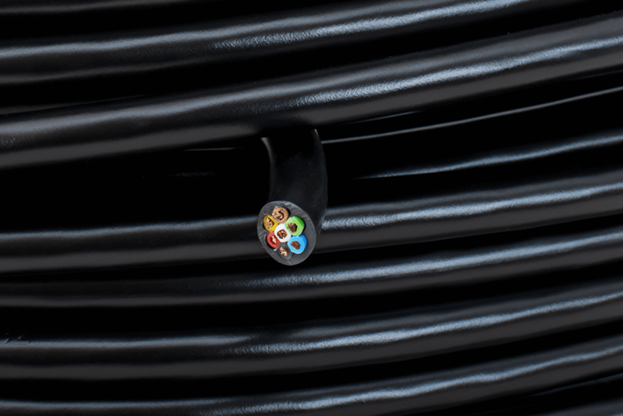 Cable eléctrico de siete núcleos TEXSIM YLY-S 7x0,5 - 1 m