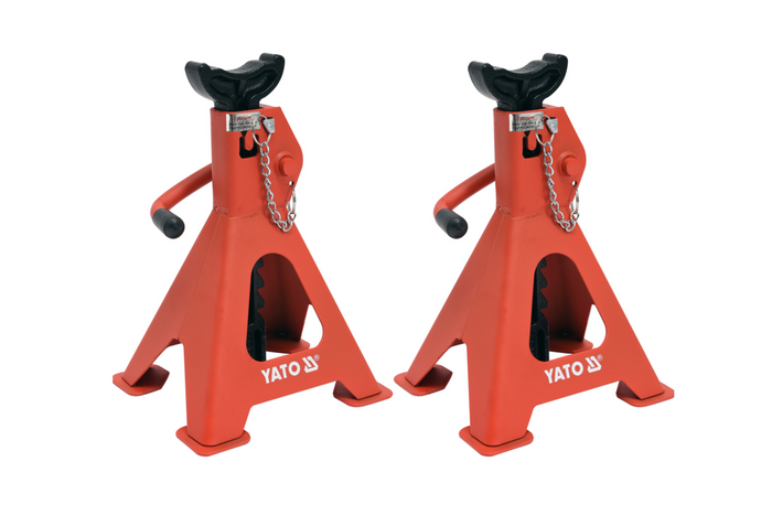 Juego de dos soportes para gato de coche YATO YT-17310, 2 t