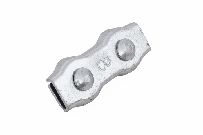 Abrazadera de cuerda doble DROMET ZLS.8 para cuerdas de 8 mm