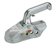Enganche de bola WINTERHOFF WW 30-K+Z para remolque de 3000 kg con barra de tiro de tubo de 35-51 mm, hierro fundido.