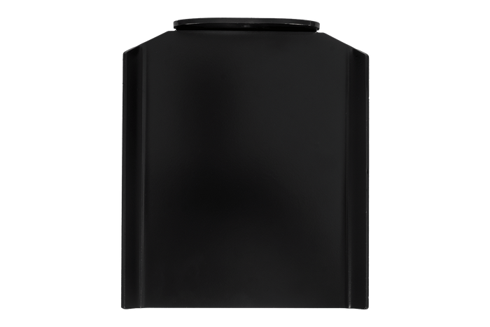 Válvula de compuerta para tolva de grano, color negro, para remolques agrícolas UNITRAILER, 250x355 mm.