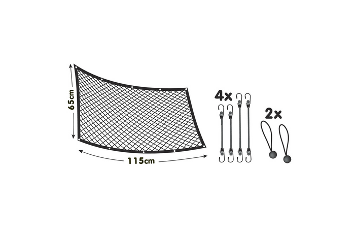 Mampara para perros LAMPA PET-2 barrera de malla fijada a los asientos delanteros 115x65cm