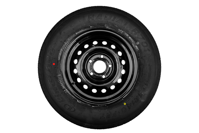 Rueda reforzada para remolque LINGLONG TIRE 185/80 R14C 104/102N UNITRAILER RIM negro 5.5Jx14"H2 5x112 ET:30