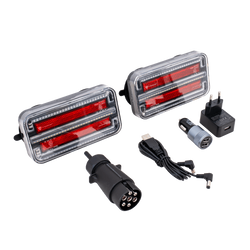 Luces traseras LED TT Technology TT.12028B-DI 3 funciones izquierda+derecha, inalámbricas, magnéticas