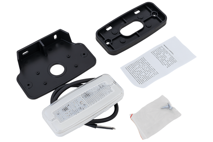 Lámpara de señalización universal LED blanca HORPOL LD 2764 con soporte