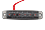 Lámpara de posición universal LED FRISTOM FT-079 roja oscura