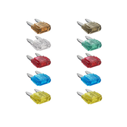 Fusibles miniatura tipo cuchilla ProPlus 490371S, mixtos, 12V/24V, juego de 10 unidades.
