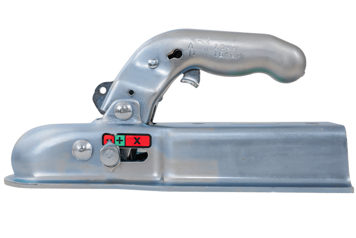 Enganche de bola KNOTT KQ14-C para remolque de 1400 kg con barra de tiro cuadrada de 70 mm