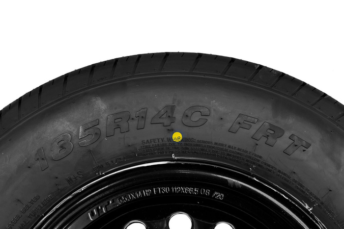 Rueda reforzada para remolque LINGLONG TIRE 185/80 R14C 104/102N UNITRAILER RIM negro 5.5Jx14"H2 5x112 ET:30