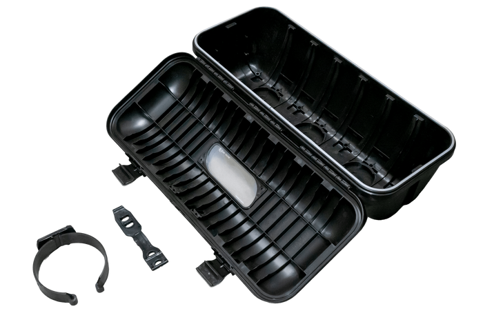 Caja para extintor de incendios OUTLET 9/12 kg DAKEN 82511 STRIKE 707 x 322 x 239 mm negra