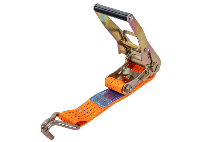 Juego de cuatro correas de transporte de 3 puntos con tensor para remolque UNITRAILER 3m/50mm/4t naranja