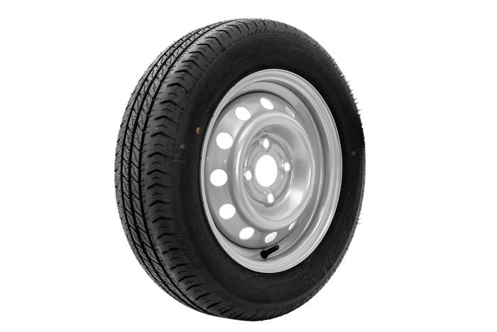 Juego de dos ruedas para remolque LINGLONG TIRES 155/70 R13 75N UNITRAILER RIMS 4Jx13"H2 4x100 ET:30