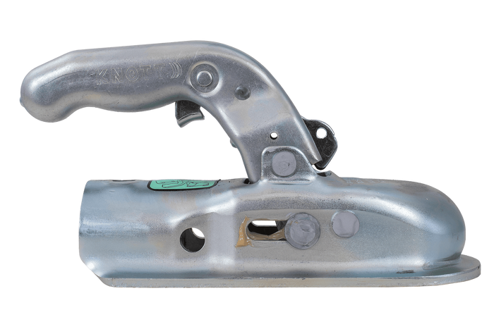 Enganche de bola KNOTT K20-B para remolque de 2000 kg con barra de tiro de tubo de 45 mm, hierro fundido