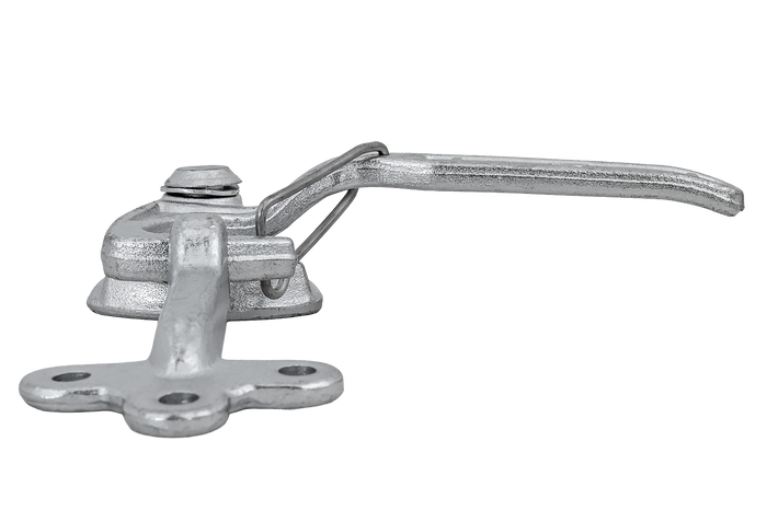 Enganche lateral izquierdo con fijación WINTERHOFF WV 20-L + WVG 20-A, cierre lateral completo del remolque