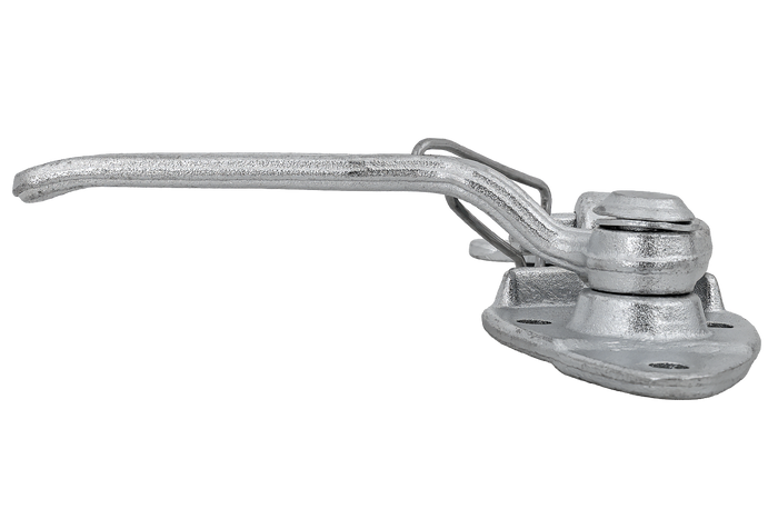 Enganche lateral izquierdo con fijación WINTERHOFF WV 20-L + WVG 20-A, cierre lateral completo del remolque