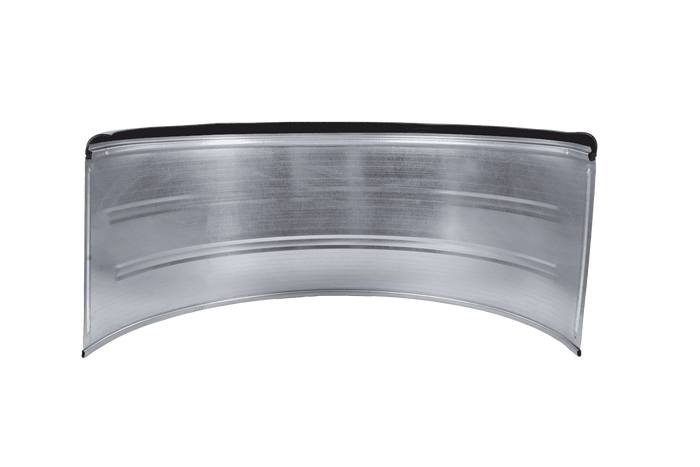 Guardabarros doble para remolque de 16-17,5" DOMAR DK7135, paso de rueda de 1000/450 mm, metálico con borde de goma.