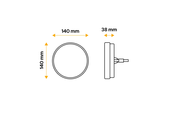 TT TECHNOLOGY TT.12520L+TT.12520P Luces traseras LED 4 funciones izquierda+derecha