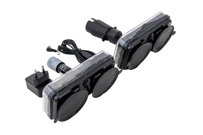 Luces traseras LED TT Technology TT.12028B-DI 3 funciones izquierda+derecha, inalámbricas, magnéticas