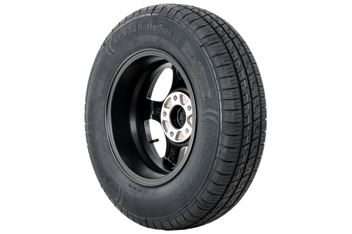 Rueda de remolque reforzada KENDA TIRE 185/80 R14C 104/102N LLANTA DE ALUMINIO STARCO negro 5.5Jx14"H2 5x112 ET:30