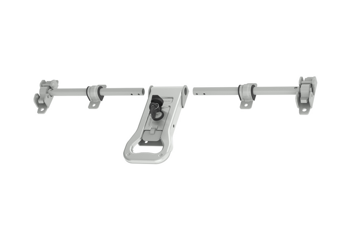 Cerradura de puerta con perno de bloqueo para remolque portacontenedores STEELPRESS ZD-03 de 2500 mm