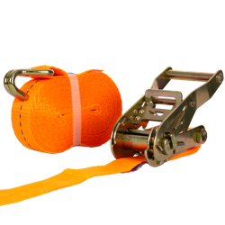 Cinta transportadora UNITRAILER de 8 m/25 mm/1 t de color naranja con tensor
