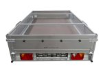 Portaequipajes H-0 con lona plana gris GARDEN TRAILER 200 KIPP