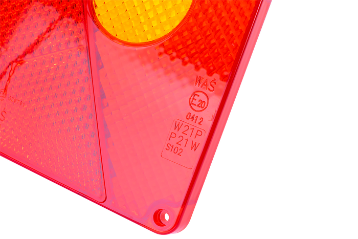 WAŚ W21P cubierta de luz trasera derecha