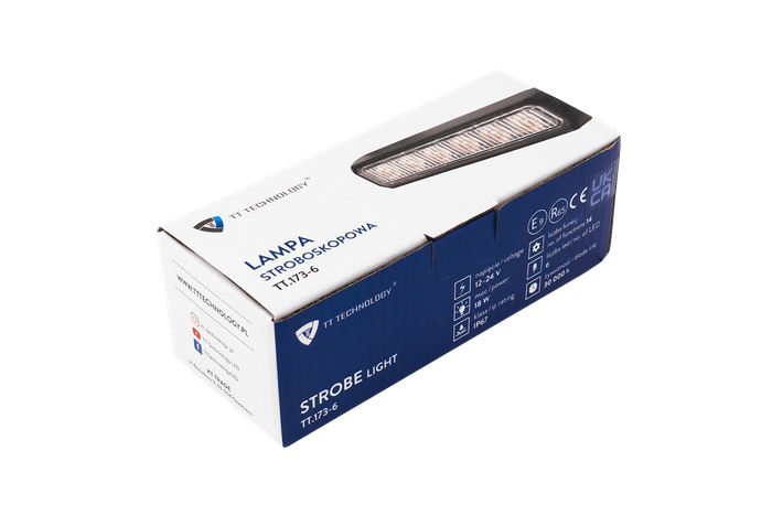 TT Technology TT.173-6 Lámpara de advertencia LED estroboscópica, naranja