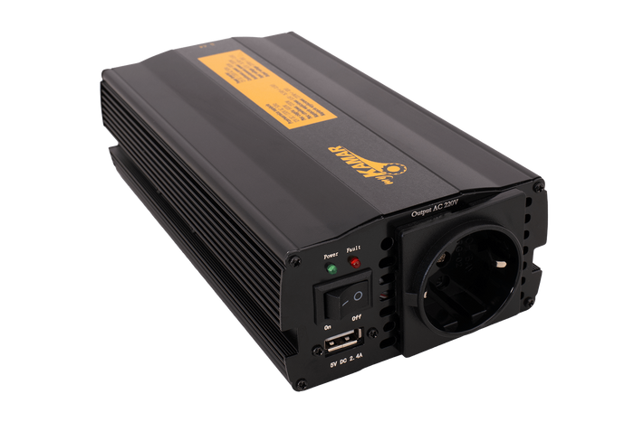 Convertidor de voltaje 12V/230V (600/1200W) KAMAR E1924
