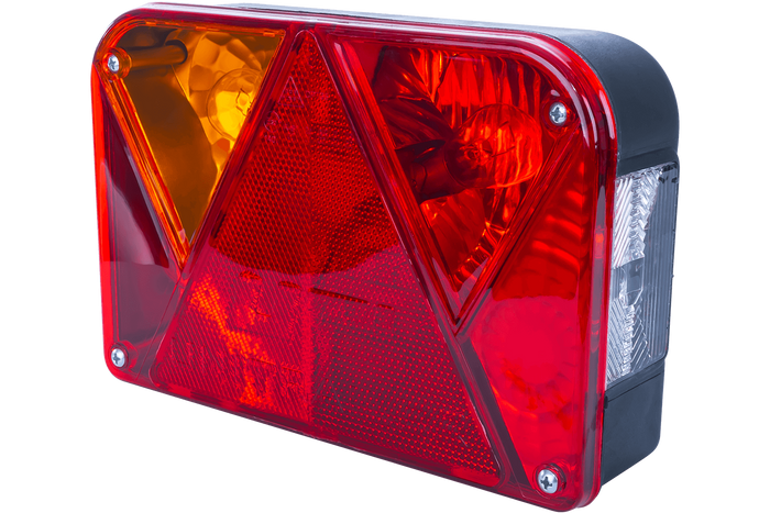 Juego de luces: luces traseras DOBPLAST DPT35 + luces de posición laterales ASPÖCK FLEXIPOINT I + arnés MANTES 5,2 m 13PIN