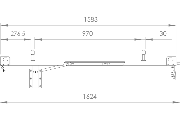 Cubierta remolque UNITRAILER GARDEN TRAILER 150 KIPP con cilindros / cerradura con llave