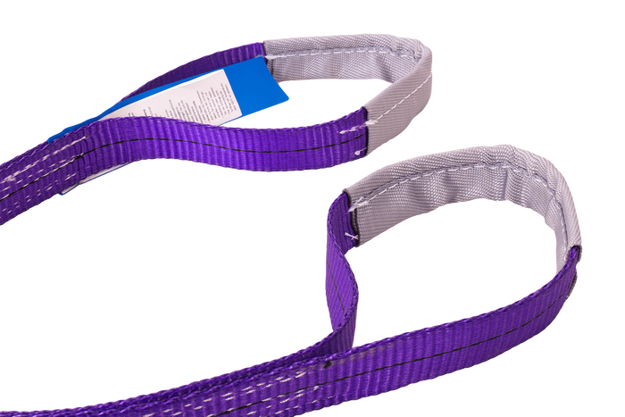 Eslinga de cinturón de elevación HEFFA de 1 m/30 mm/1 t con presillas