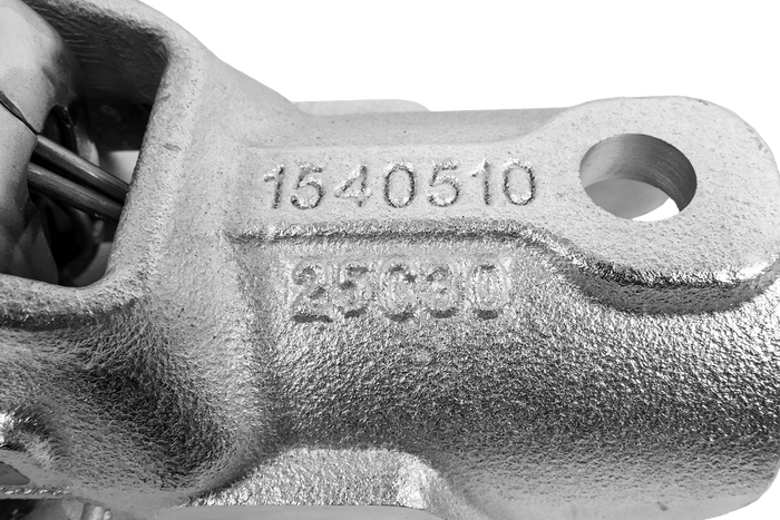 Enganche de bola WINTERHOFF WW 350-RB-K1414 para remolque de 3500 kg con barra de tiro de tubo de 50 mm, hierro fundido.