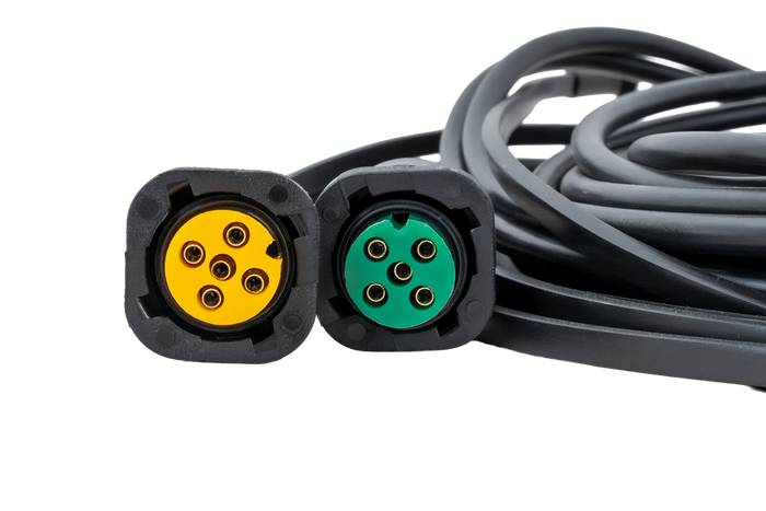 Instalación eléctrica MANTES, arnés para remolque de grúa, 5m, enchufe de 13 pines, 2 bayonetas de 5 pines