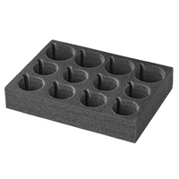 Soporte para vasos y tazas ProPlus 761472 para caravana, de espuma rígida, con capacidad para 12 vasos.