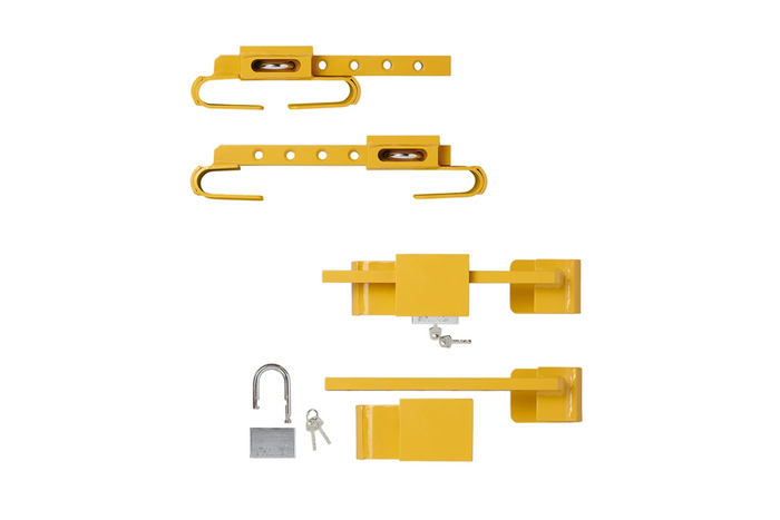 Sistema antirrobo para remolque portacontenedores ProPlus 381341V01, cerradura ajustable de 23 a 42 cm.