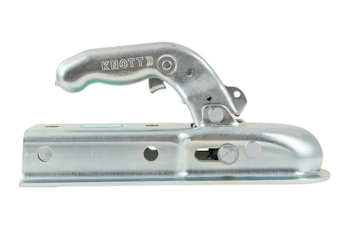 Enganche de bola KNOTT KQ14-B para remolque de 1400 kg con barra de tiro cuadrada de 60 mm