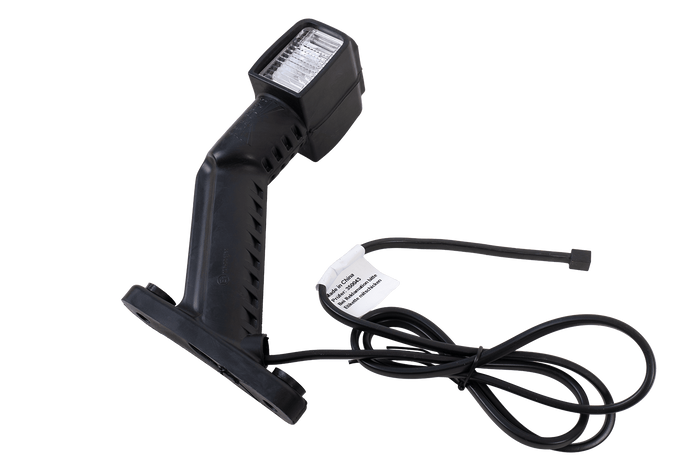 Luz de posición derecha LED ASPÖCK SUPERPOINT IV sobre un brazo de goma