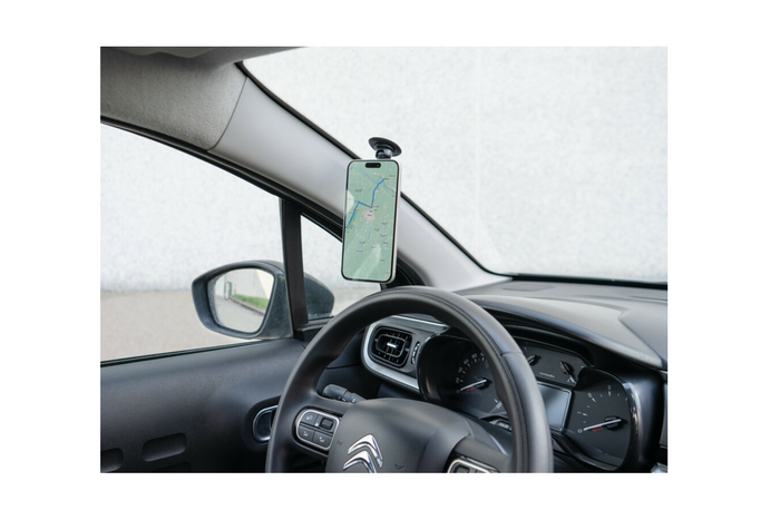 Soporte magnético para teléfono LAMP Magneto Stick con base autoadhesiva