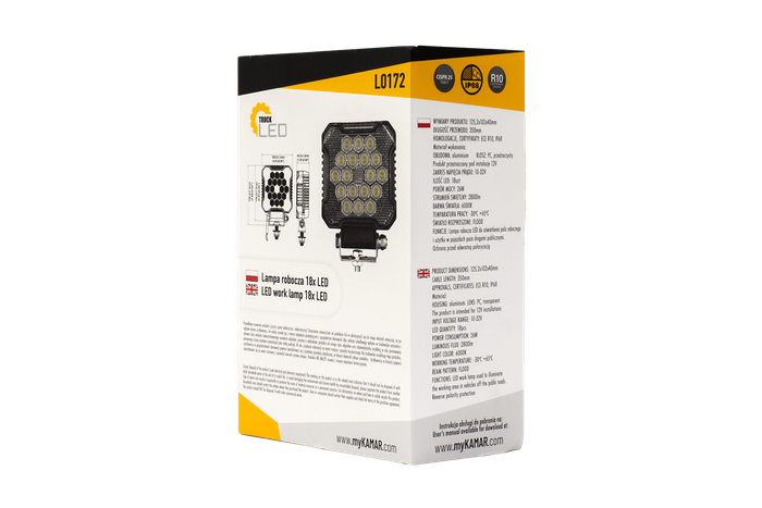 Luz de trabajo LED TruckLED L0172 18xLED 2800lm