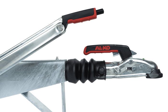 Dispositivo de inercia AL-KO 161S con enganche AK161 para remolque de 1600 kg con lanza cuadrada