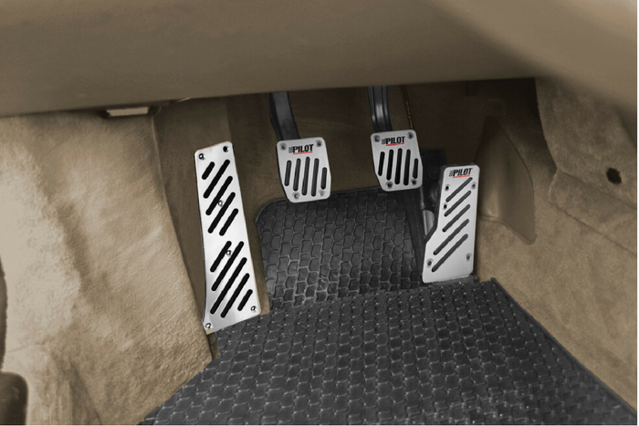 Reposapiés del conductor LAMP elevador de aluminio con goma antideslizante